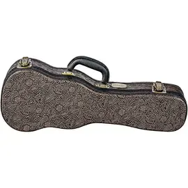 Кейс для укулеле Luna Guitars Tooled Leather Soprano Ukulele Hard Case Brown