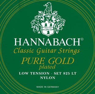 Струны для классической гитары Hannabach 825LT Green Pure Gold