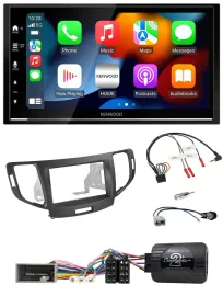 Kenwood DAB USB Bluetooth 2DIN Lenkrad Autoradio für Honda Accord 2008-2015 anth
