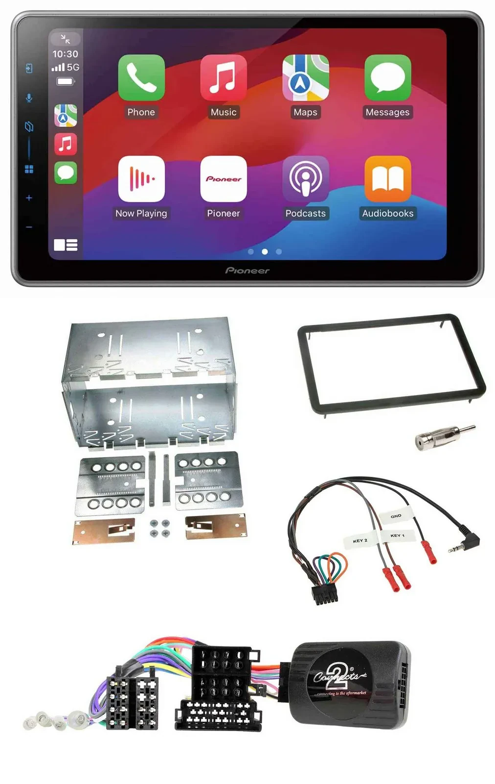 Pioneer Lenkrad USB DAB Bluetooth 2DIN Autoradio für Alfa Romeo 159 Brera Spider