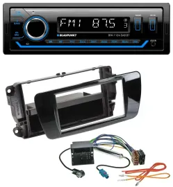 Blaupunkt Bluetooth USB DAB MP3 Autoradio für Seat Ibiza ab 08 Klavierlack schwa