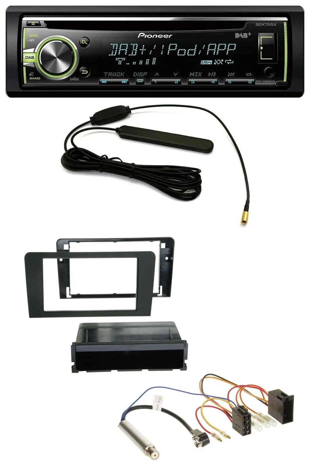 Pioneer MP3 USB CD DAB AUX Autoradio für Audi A3 (8P 03-06) Symphony ISO