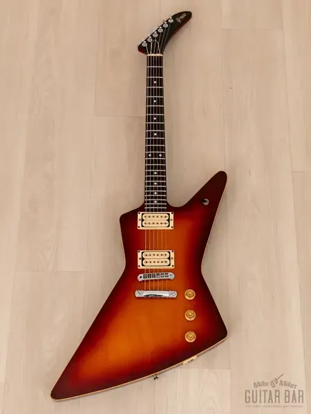 Электрогитара Greco EX800HR Explorer Flame Maple Top Japan 1978 w/Case