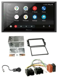 Pioneer USB 2DIN DAB MP3 Bluetooth Autoradio für Chevrolet Aveo Epica Captiva 06