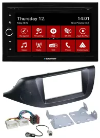 Blaupunkt MP3 DVD Bluetooth DAB 2DIN USB Autoradio für Kia Ceed (ab 12) schwarz