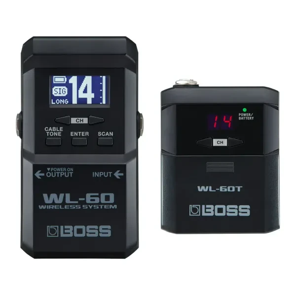 BOSS WL-60 LCD Plug-and-Play Large Simplicity Compact Guitar Wireless System