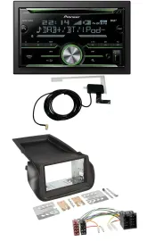 Автомагнитола Pioneer CD USB MP3 Bluetooth 2DIN DAB для Citroen Nemo, Fiat Fiorino