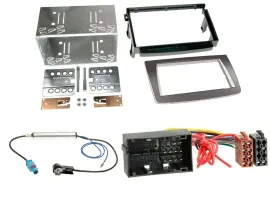 Radioeinbauset Doppel DIN Autoradio für Alfa Romeo Mito ab 14 955 silber