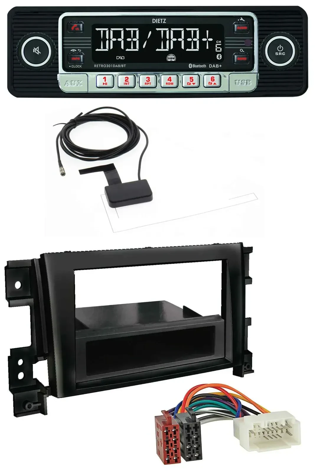 Dietz DAB Bluetooth USB MP3 Autoradio für Suzuki Gran Vitara (ab 2005)