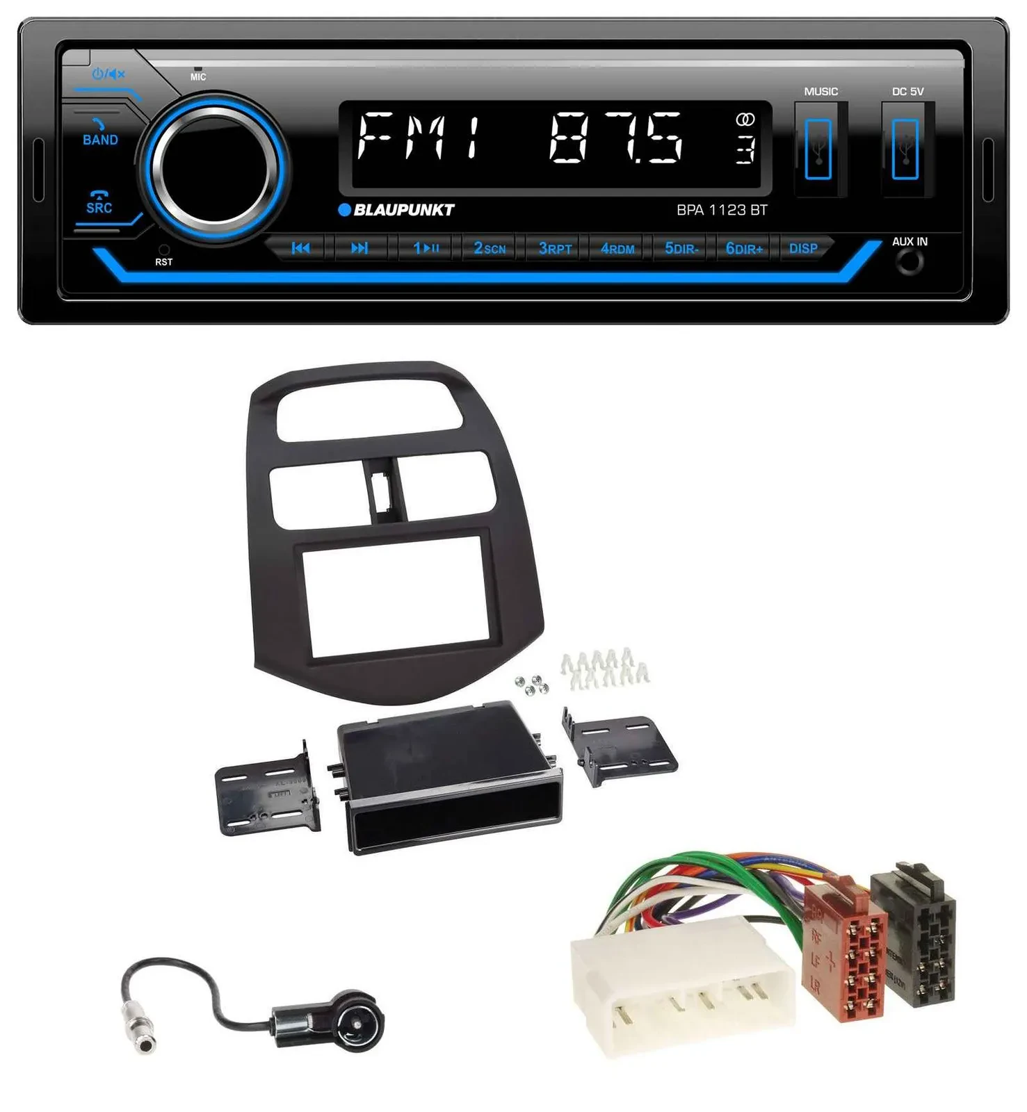 Автомагнитола для Chevrolet Spark (2012–2013) Blaupunkt MP3 Bluetooth USB AUX