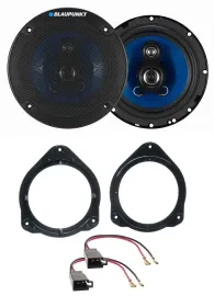 Blaupunkt 250Watt 3-Wege 16,5cm Lautsprecher für Audi A1 ab 2010 Ablage Auto Box