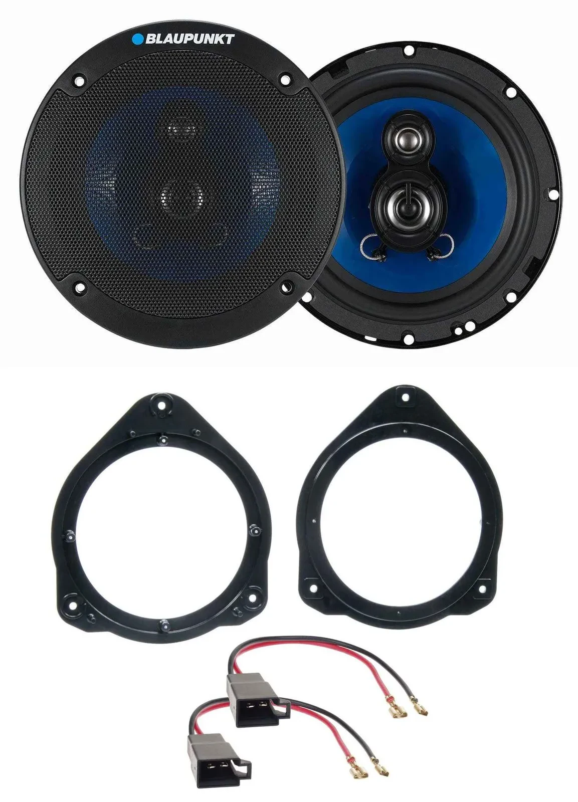 Blaupunkt 250Watt 3-Wege 16,5cm Lautsprecher für Audi A1 ab 2010 Ablage Auto Box