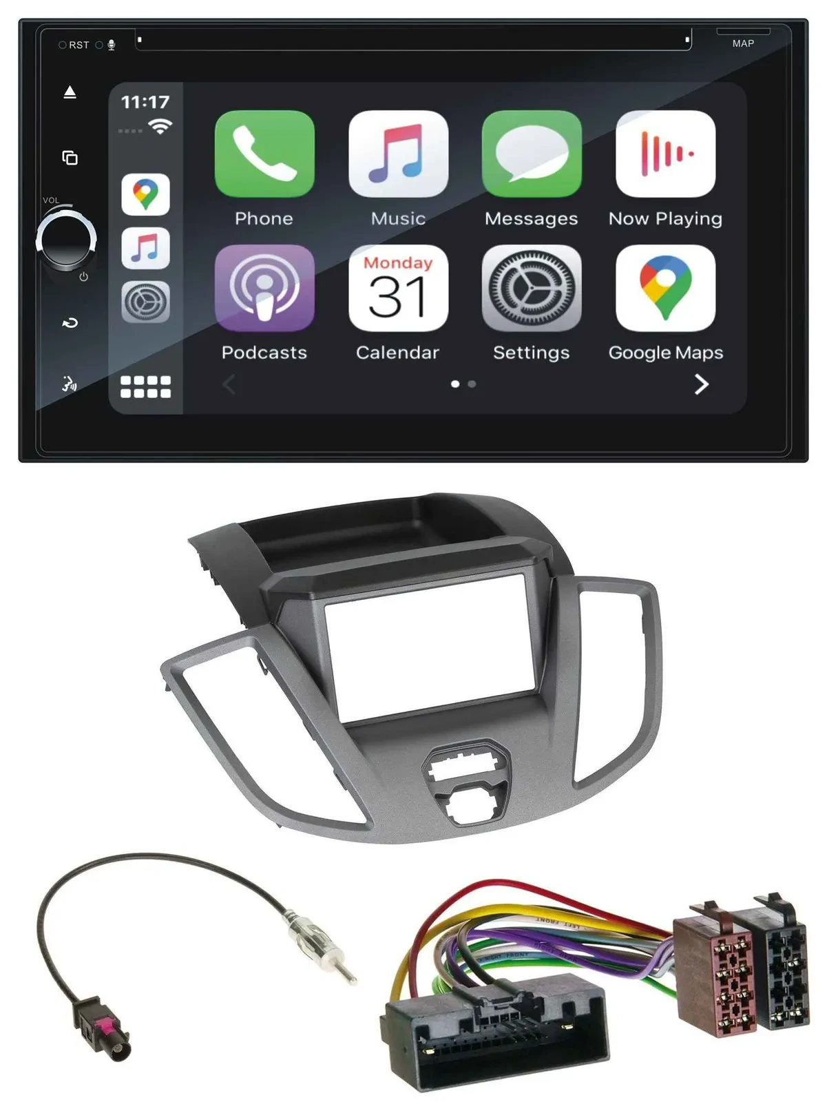Blaupunkt 2DIN Bluetooth DAB USB DVD MP3 Autoradio für Ford Transit V363 2014-20