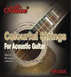 Струны для акустической гитары Alice AW435C-SL 11-52, бронза