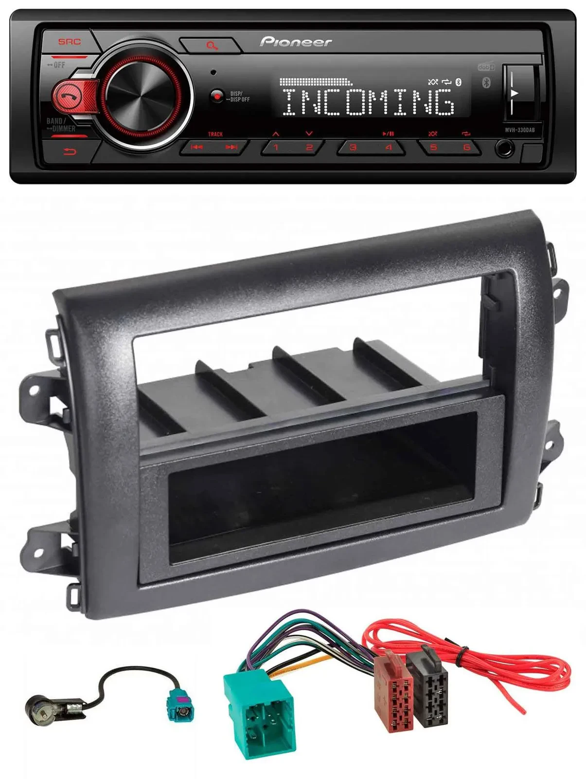 Pioneer Bluetooth USB DAB MP3 Autoradio für Fiat Ducato (Serie 8, ab 2021)