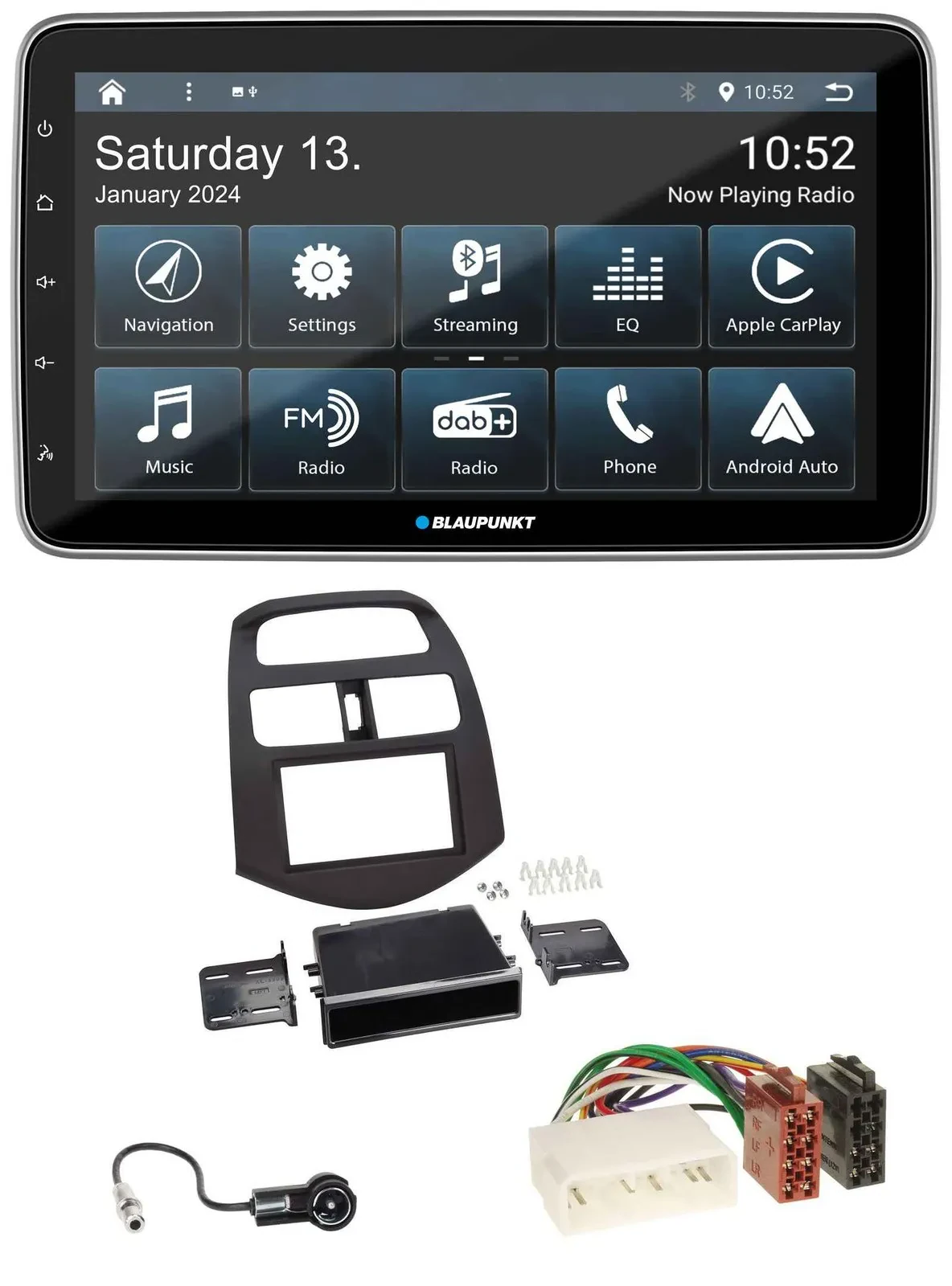 Blaupunkt USB DAB SD MP3 Bluetooth Autoradio für Chevrolet Spark (KLM 2012-2013)