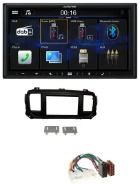 Alpine Bluetooth 2DIN MP3 DAB USB Autoradio für Toyota Proace Verso ab 2016
