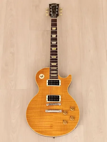 Электрогитара Gibson Les Paul Classic Premium Plus HH  Trans Amber w/case USA 1992