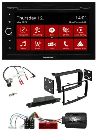 Blaupunkt 2DIN Lenkrad Bluetooth USB TMC DAB Navigation für Mazda 3 2003-2009 sc