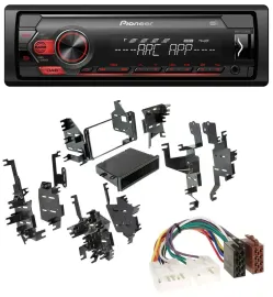 Pioneer DAB 1DIN MP3 AUX USB Autoradio für Toyota Highlander Matrix RAV 4