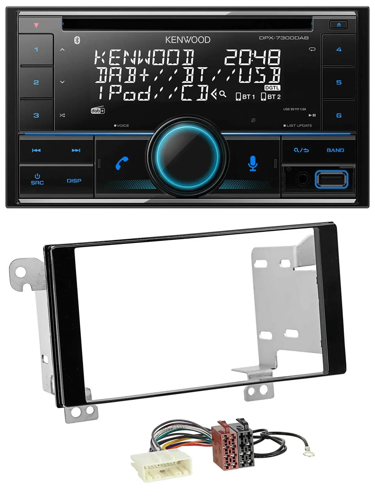 Kenwood CD 2DIN DAB USB MP3 Bluetooth Autoradio für Subaru Forester Impreza XV a