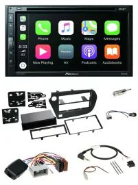 Pioneer DVD 2DIN Lenkrad DAB Bluetooth USB Autoradio für Honda Insight ZE2 2009-