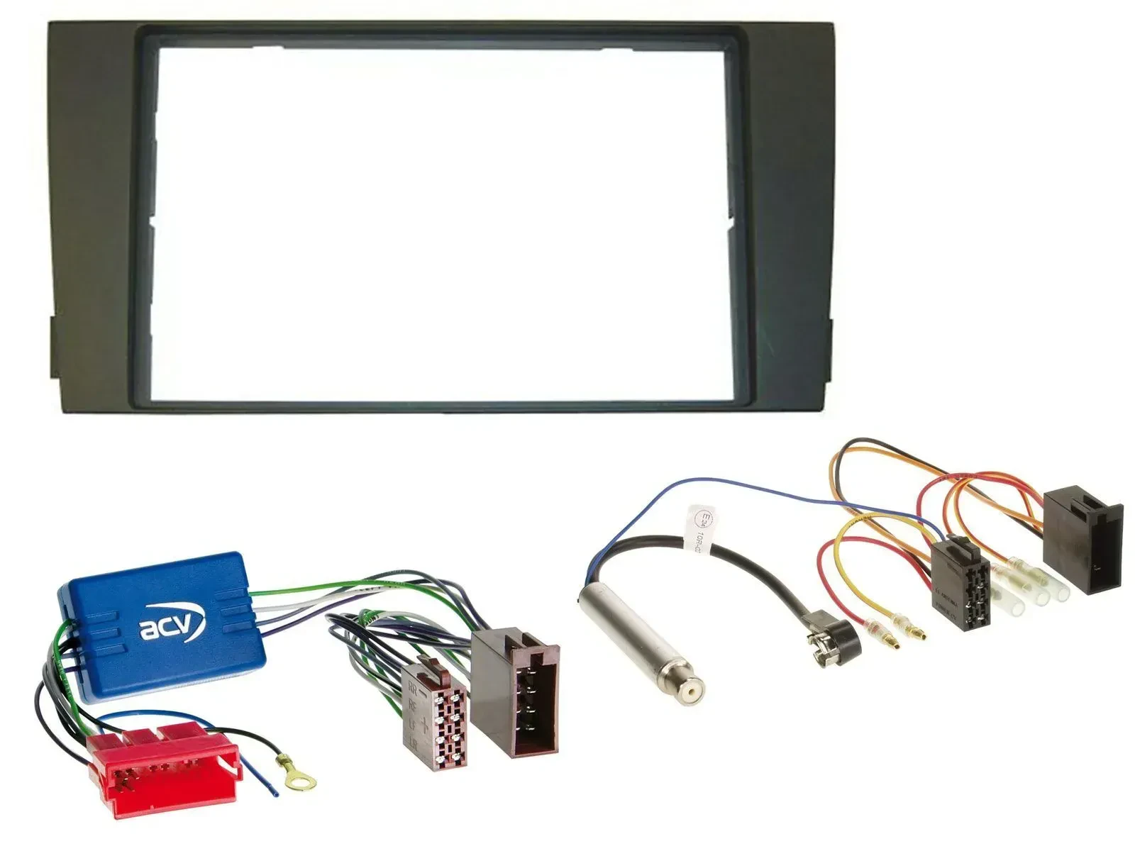 Einbauset Doppel DIN Autoradio für Audi A6 C5 01-05 Aktivsystem Mini-ISO