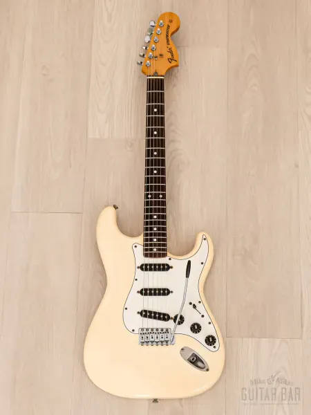 Электрогитара Fender Stratocaster 1972 Vintage Reissue ST72-55 SSS Olympic White w/gigbag Japan 1985