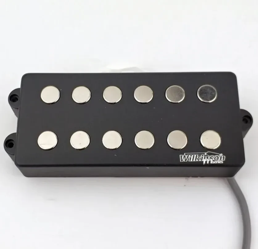 WOM6-BK M Series Звукосниматель для 6-струнной бас-гитары, хамбакер, MM-Bass Wilkinson