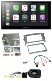 Автомагнитола для Toyota Auris (2007–2011) Pioneer 2DIN, Bluetooth, DAB, USB, антрацит, поддержка управления на руле