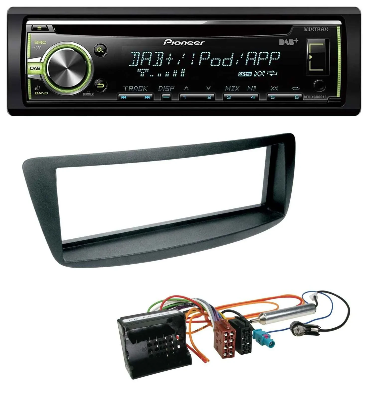 Pioneer DAB USB MP3 AUX CD Autoradio für Citroen C1 Peugeot 107 Toyota Aygo 05-1