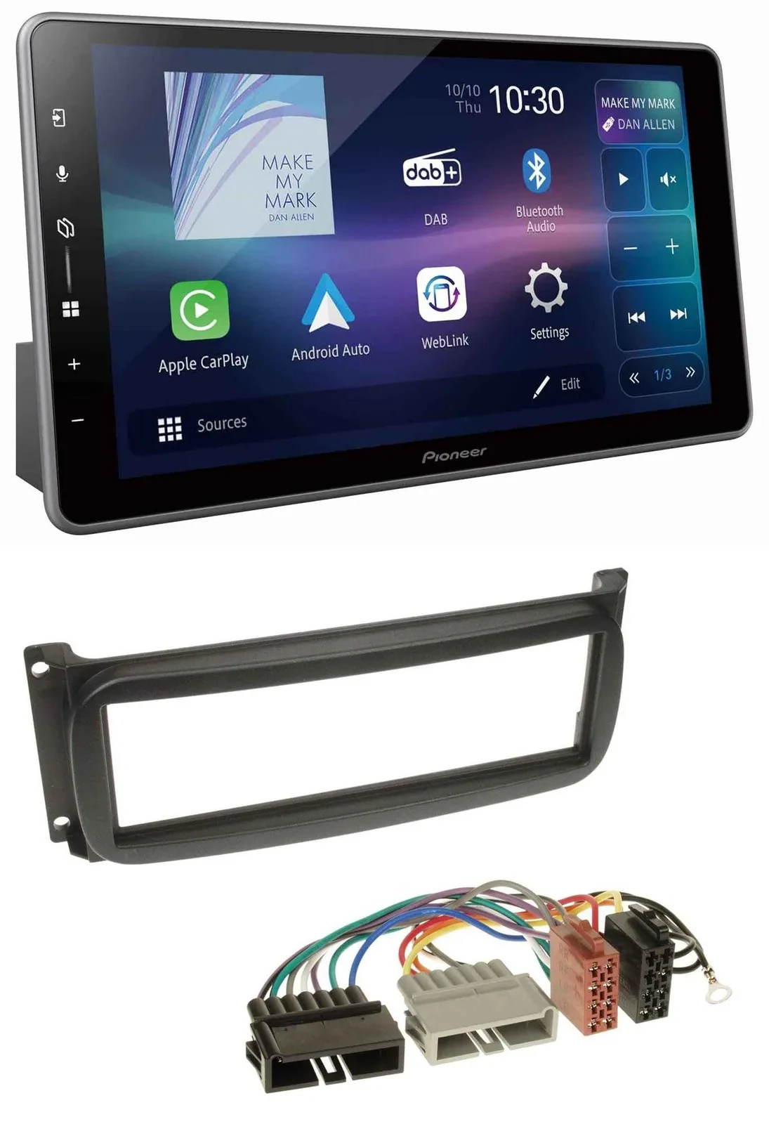 Pioneer Bluetooth USB DAB MP3 Autoradio für Chrysler Grand Voyager Neon PT Cruis