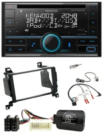 Kenwood CD 2DIN DAB USB Lenkrad Bluetooth Autoradio für Hyundai Santa Fe 07-12