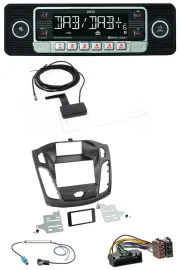 Dietz DAB Bluetooth USB MP3 Autoradio für Ford Focus (DYB, 2011-2014)
