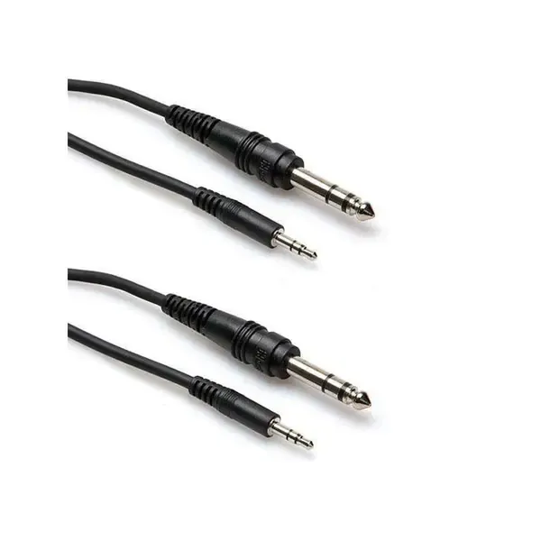 Коммутационный кабель Hosa Technology 2x Stereo Mini Male to Stereo 1/4" Male Cable, 10' #CMS-110 2
