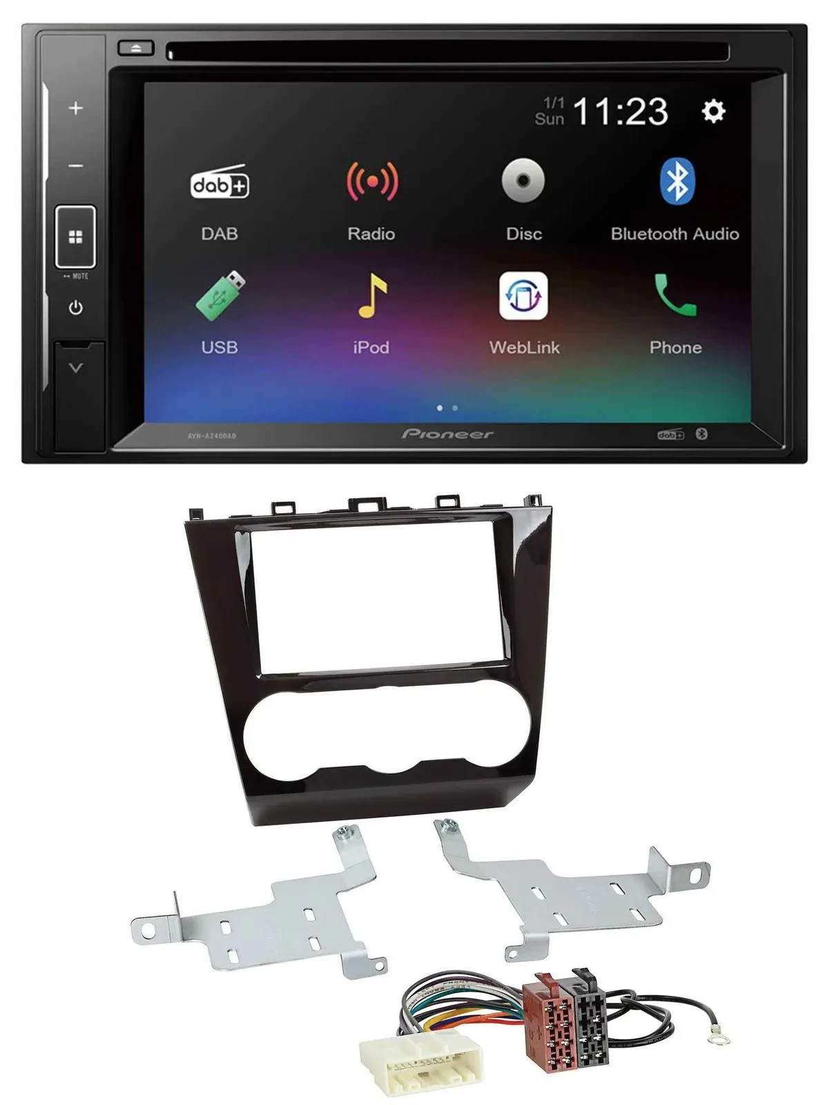 Автомагнитола для Subaru Forester (с 2015) Pioneer 2-DIN Bluetooth DAB DVD USB
