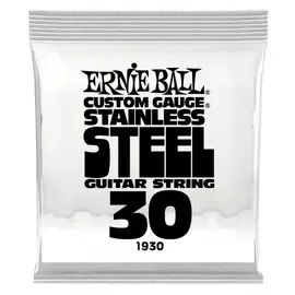 Струна для электрогитары Ernie Ball P01930 Stainless Steel, сталь, калибр 30