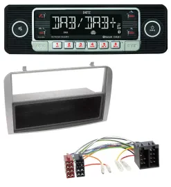 Dietz USB DAB MP3 Bluetooth Autoradio für Alfa Romeo 147 GT silber Ablagefach