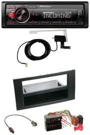 Автомагнитола Pioneer USB MP3 DAB Bluetooth для Ford Focus/Fiesta 2004–2008 черная