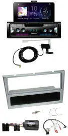 Pioneer DAB Bluetooth Lenkrad USB Autoradio für Opel Corsa C 2000-2004 silber