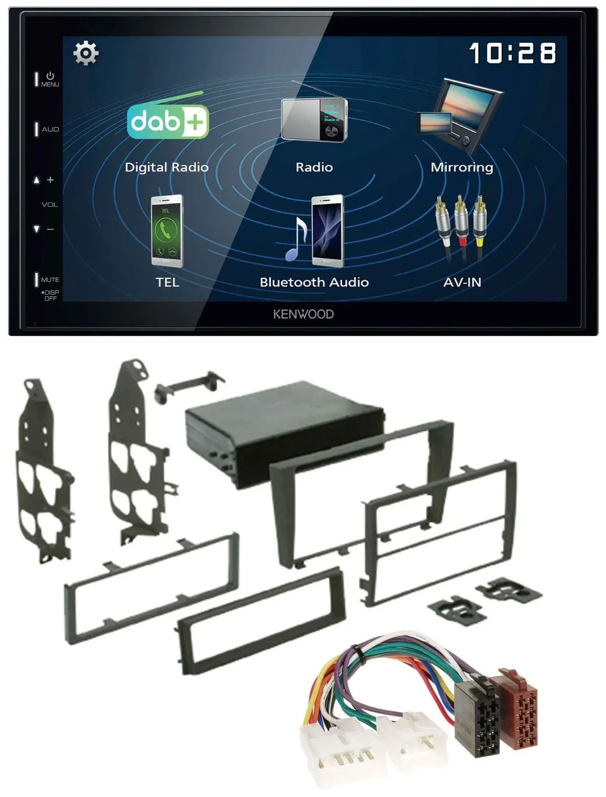 Kenwood 2DIN Bluetooth MP3 USB DAB Autoradio für Lexus IS 300 (2001-2005)