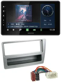Kenwood MP3 Bluetooth USB DAB Autoradio für Honda Civic 04-06 silber autom. Klim