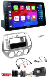 Автомагнитола Pioneer для Hyundai i20 2012–2014 Bluetooth, DAB, USB, серебристая, поддержка кнопок на руле