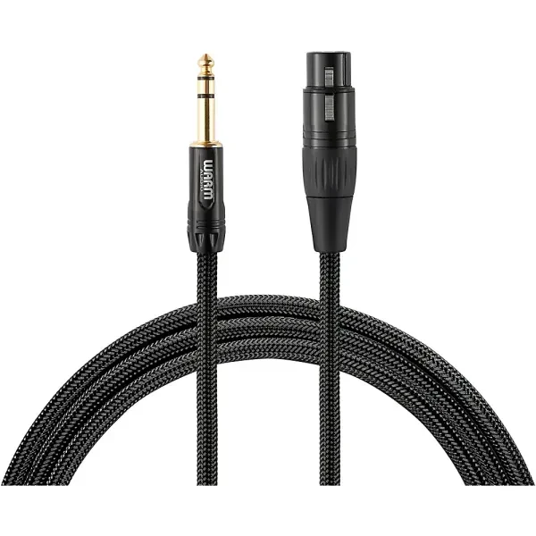 Warm Audio Premier Series - Studio & Live XLR Male to TRS 6 ft. Black