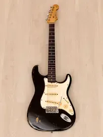 Электрогитара Fender Stratocaster Vintage Pre-CBS SSS Black w/case USA 1962