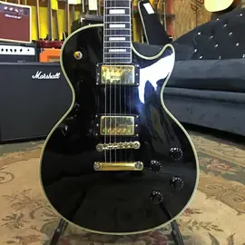 Электрогитара Burny LP Custom RLC-65 HH Black Japan 1980s