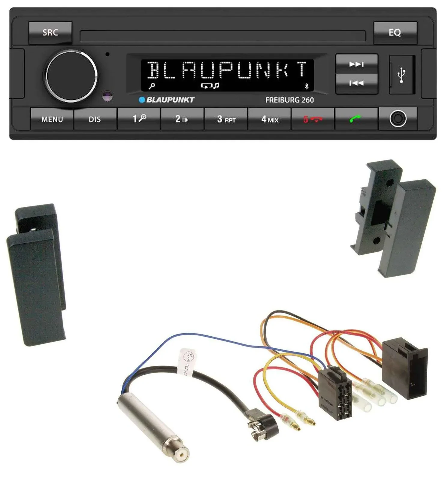 Автомагнитола Blaupunkt с AUX, Bluetooth, MP3, USB для Seat Leon, Toledo (1998–2006)