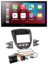Pioneer USB MP3 DAB 2DIN Bluetooth Autoradio für Citroen C1 Peugeot 107 Toyota A