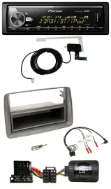 Автомагнитола Pioneer Bluetooth, DAB, USB для Alfa Romeo GT/147 серебристая, поддержка кнопок на руле