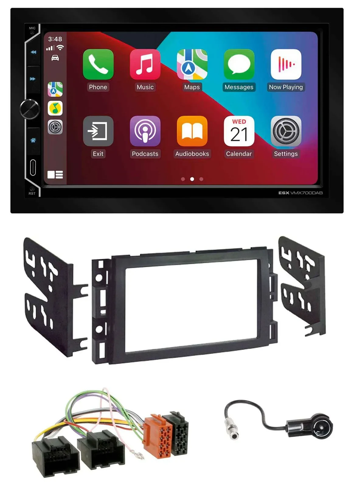 Автомагнитола для Chevrolet Equinox, Impala, Monte Carl ESX 2DIN DAB USB MP3 Bluetooth